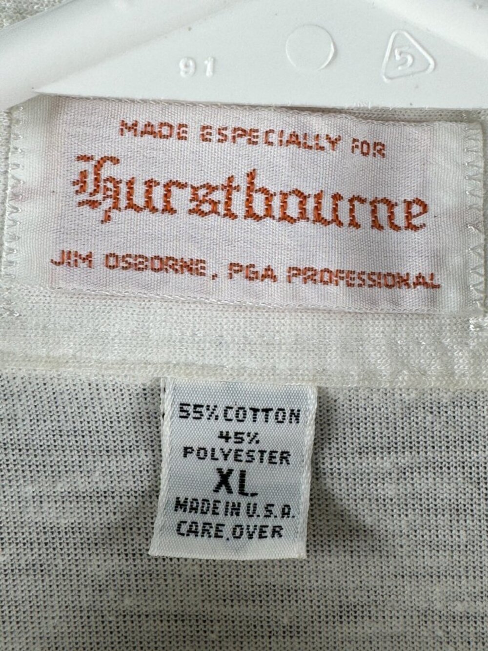 VTG Jim Osborne PGA Polo XL USA One Of One Hurstbourne Club Louisville 80’s 70’s